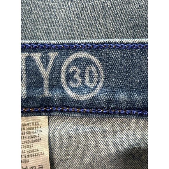 ABRIL Original Denim Womens Jeans Distressed Skinny Button Fly Blue Size 30 - Picture 5 of 5